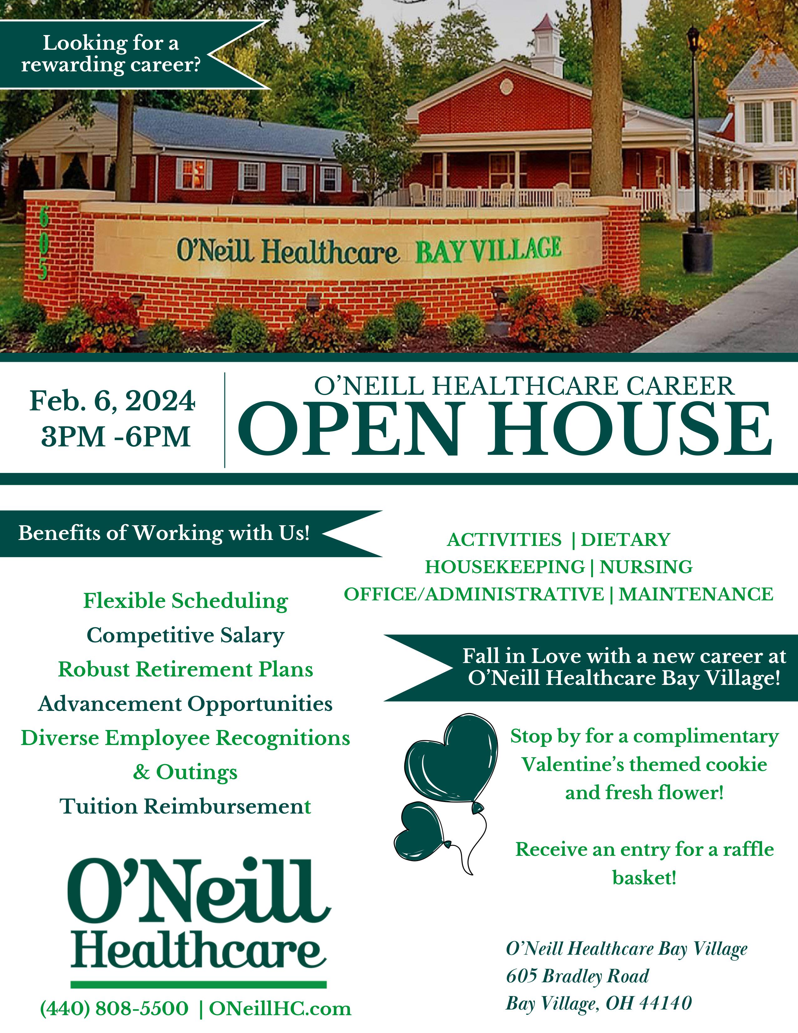 O'Neill Healthcare Career Open House - O'Neill Healthcare