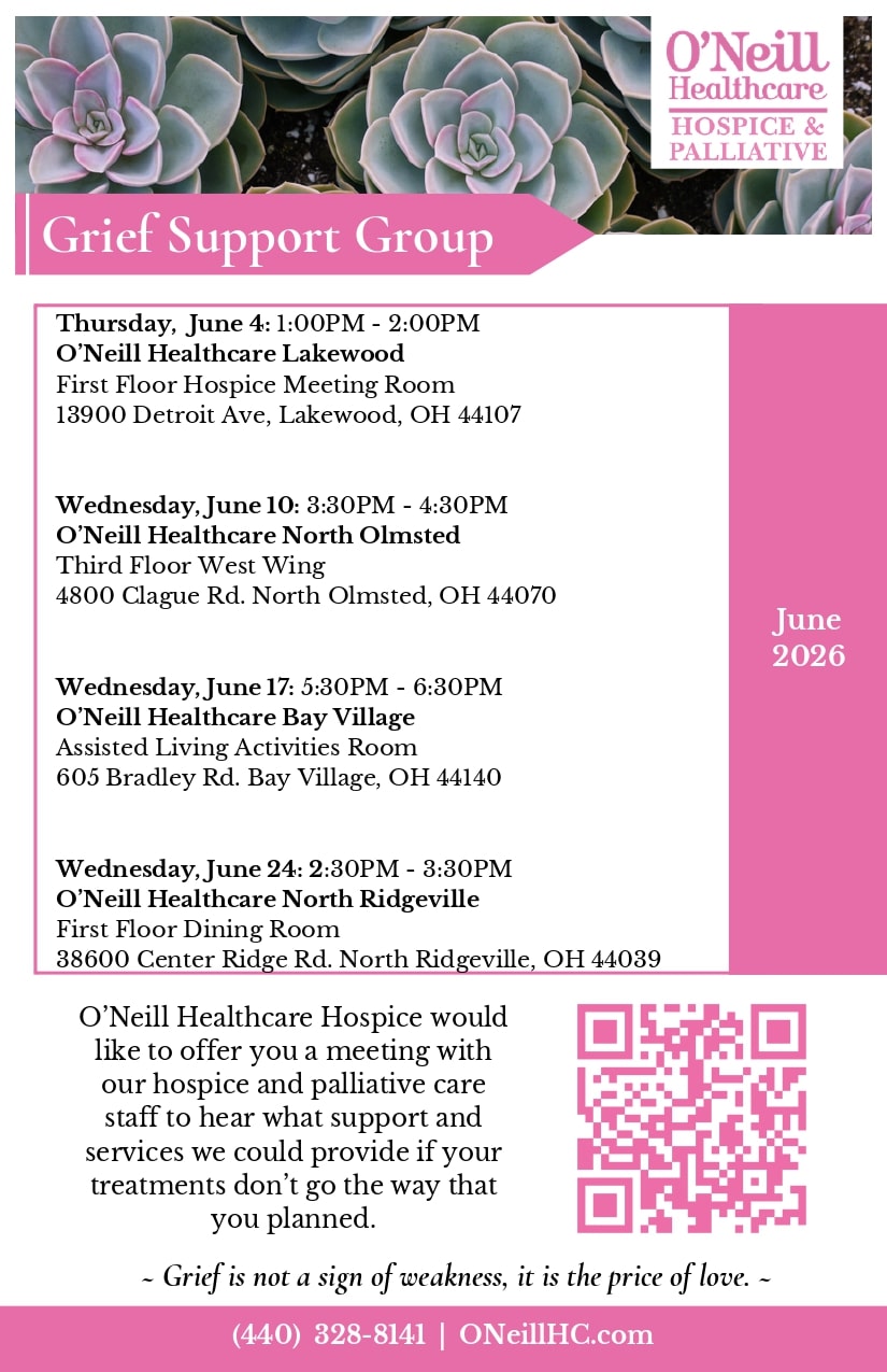 Grief Support Group Meeting - O'Neill Healthcare